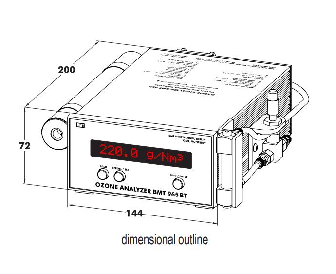 德國BMT965BT原裝進(jìn)口 便攜式高濃度臭氧分析儀(圖2)