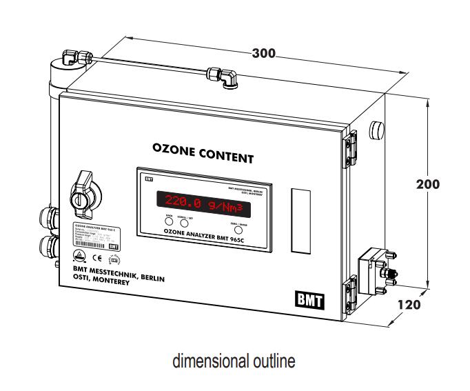 德國BMT965C高濃度臭氧檢測儀(柜式防爆)(圖2)